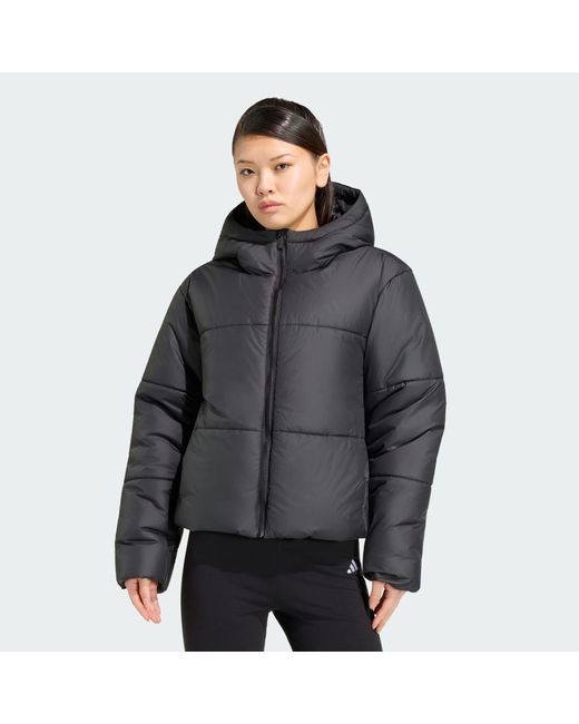 Adidas Gray Essentials Highloft Insulated Puffer Jacket