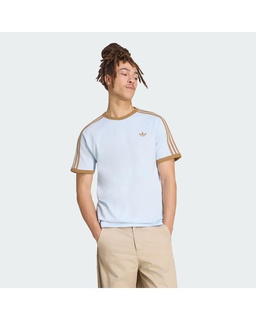 Adidas Blue 3S Cali T-Shirt for men
