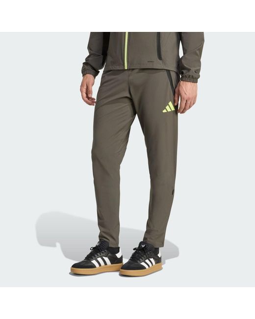 Adidas Gray Real Madrid Tiro 25 Competition Vis Tech Travel Pants for men