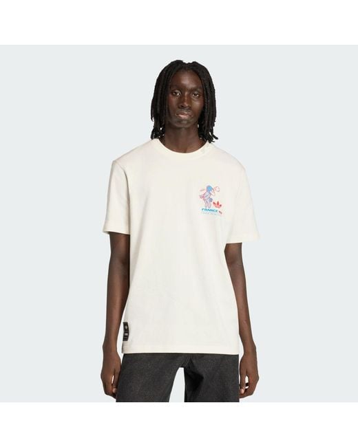 Adidas White Fifa World Cup 26 Footix Mascot T-Shirt for men