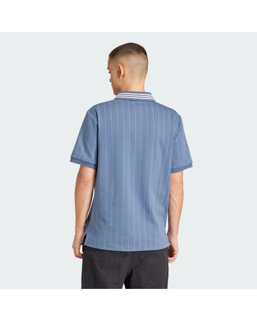 Adidas Blue Premium Polo Shirt for men