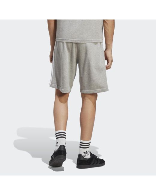 Adidas Gray Adicolor Classics 3-stripes Shorts for men
