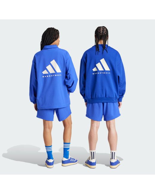 Short Basketball Woven di Adidas in Blue