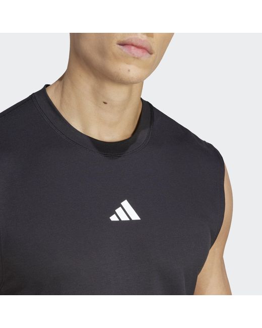 adidas Power Workout Tank Top in Black for Men
