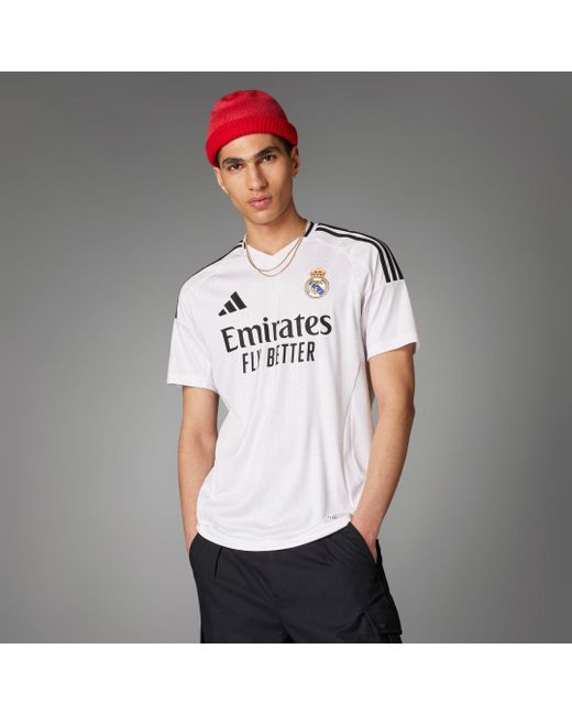 Adidas Gray Real Madrid 24/25 Home Jersey for men