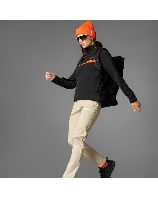 Adidas Black Multi Essentials 1/2 Zip Fleece Jacket