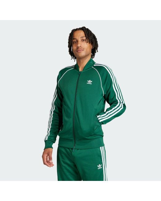 Adidas Green Adicolor Classics Sst Track Top for men
