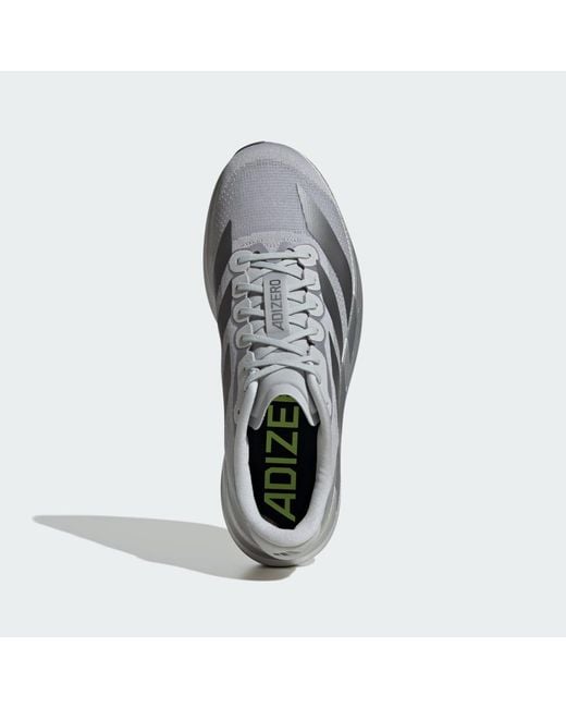 Adidas Gray Adizero Evo Sl Shoes for men