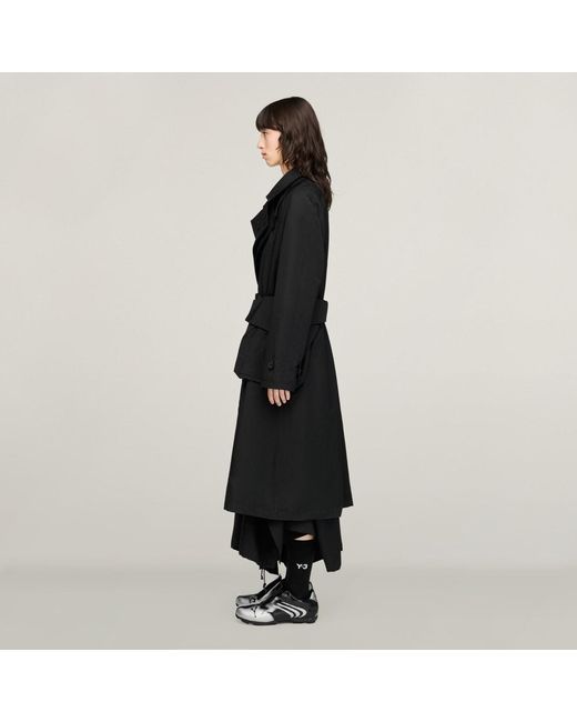Adidas Black Y-3 Spun Nylon Coat