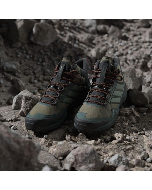 Adidas Green Terrex Skychaser Mid Gore-Tex Hiking Shoes for men
