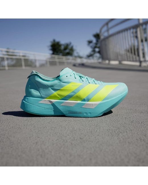 Adidas Blue Adizero Adios Pro 4 Shoes for men