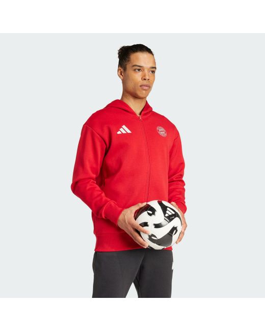Adidas Red Fc Bayern Anthem Jacket for men