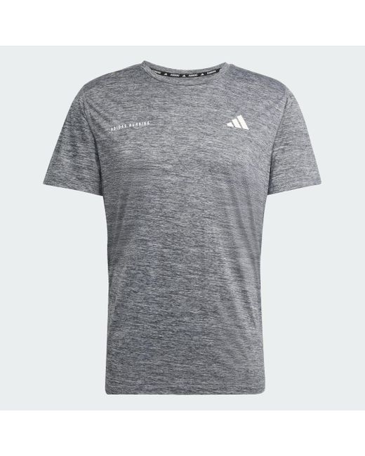 Camiseta Own The Run Melange Adidas de hombre de color Gray