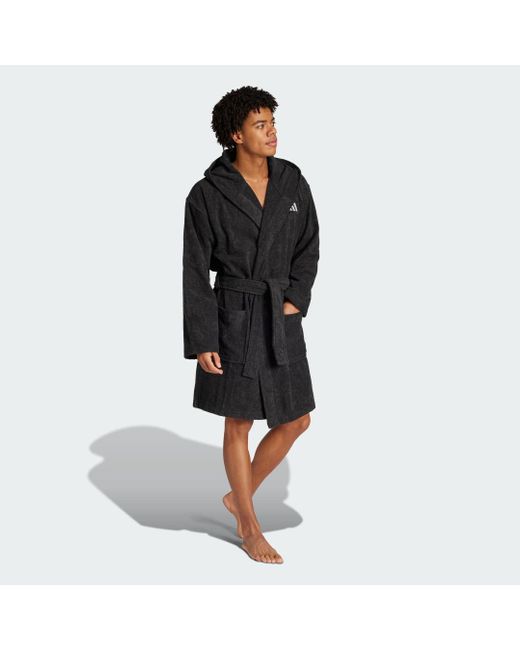 Albornoz Con Capucha Adidas de color Black