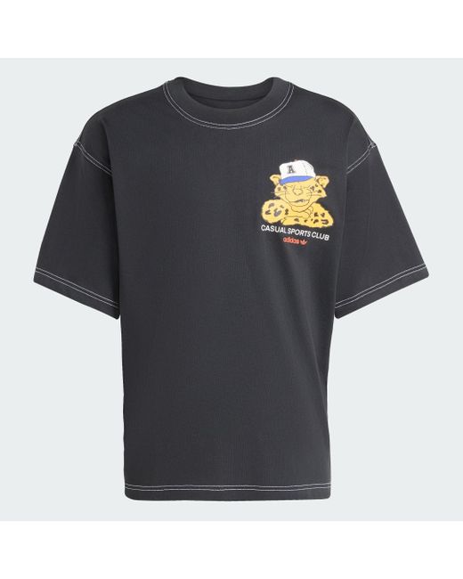 Camiseta De Gran Tamaño Wabash Adidas de hombre de color Black