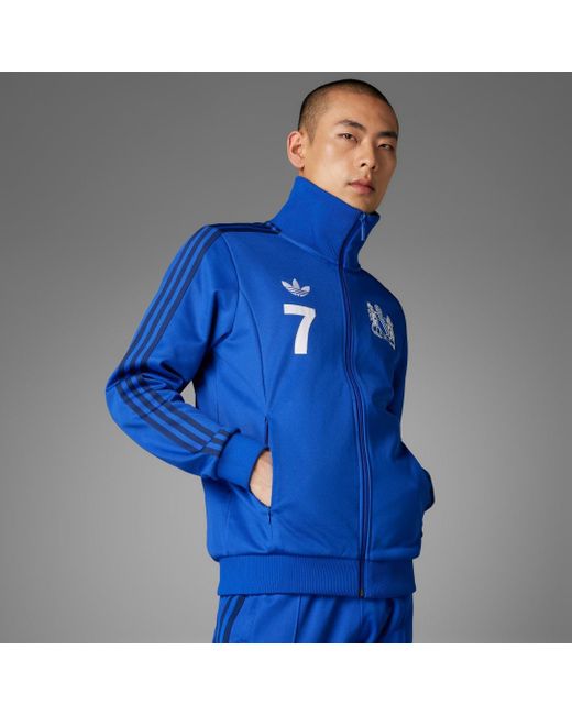 Adidas Blue Manchester United George Best Track Top for men