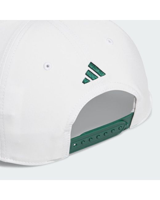 Adidas White Tour 5-Panel Cap for men