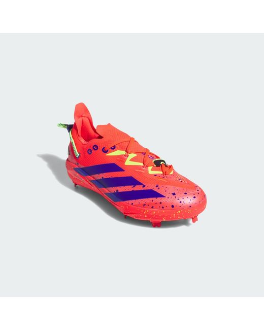 Adidas Red Adizero Electric+ 2.0 Shades Cleats for men
