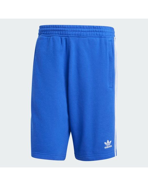 Adidas Blue Adicolor 3-Stripes Shorts for men