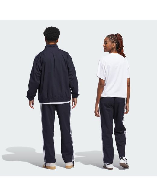 Adidas White Skateboarding Sst Track Tracksuit Bottoms (Gender Neutral)