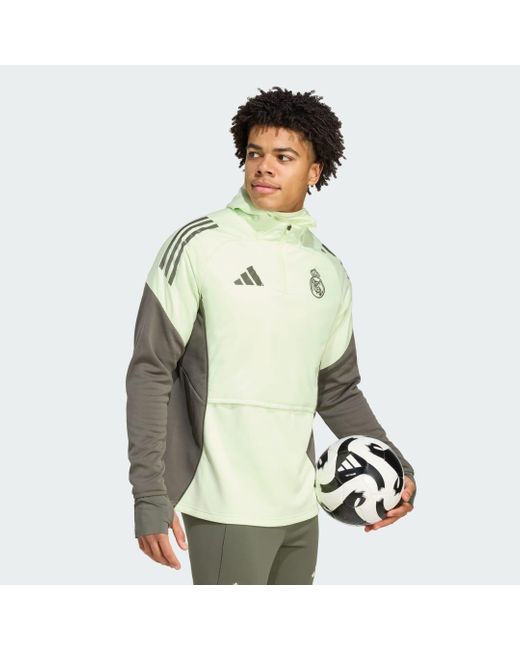 Adidas Green Real Madrid Tiro 25 Competition Winterized Top for men