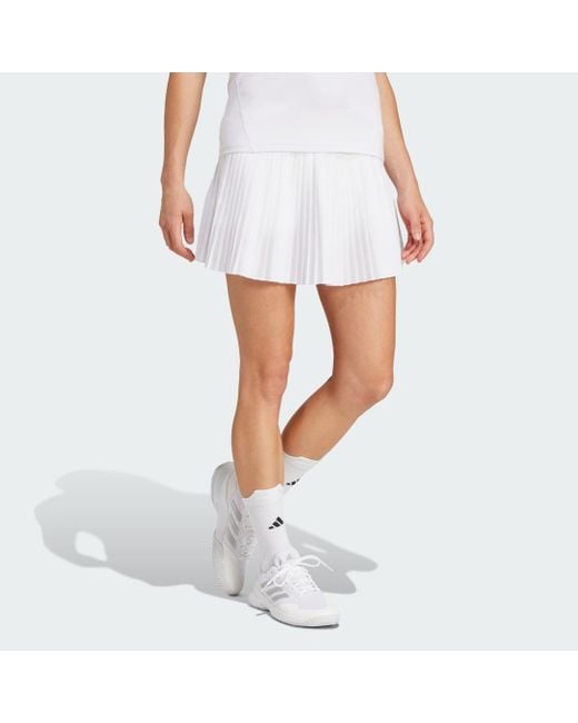 Adidas White Club Pleated Climacool Tennis Skirt