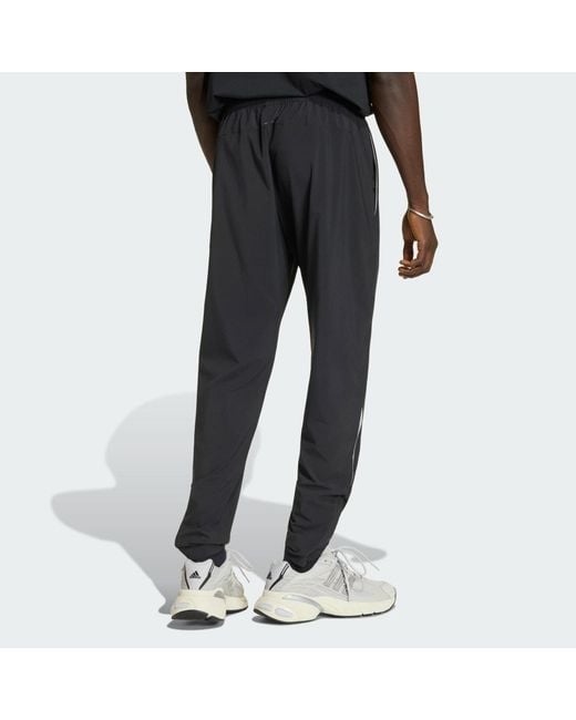 Adidas Black Tech Trefoil Essentials Woven Pant for men