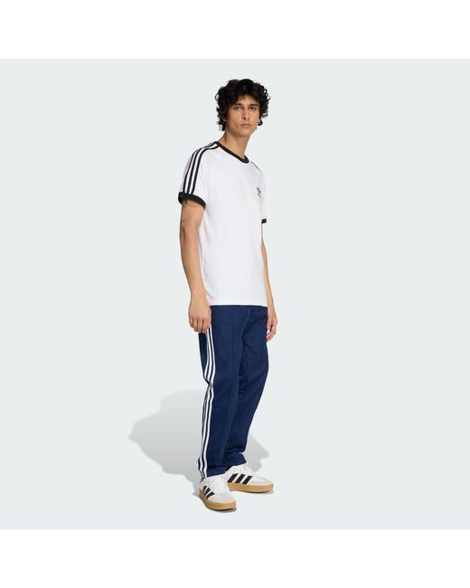 Adidas Blue Classic Track Pants for men