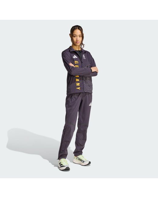 Adidas Blue Ger Xpr Crosscountry-Ski Softshell Bottoms