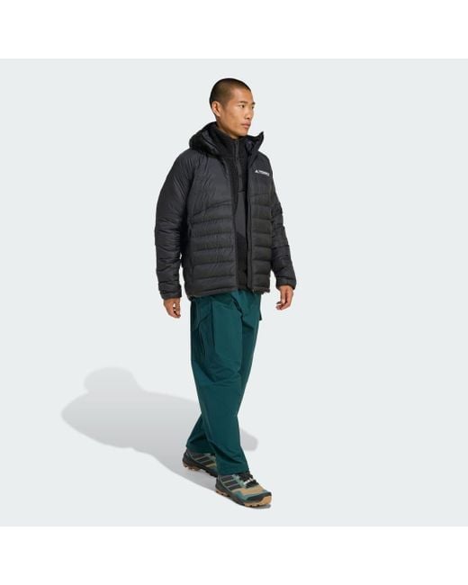 Chaqueta Con Capucha Terrex Xperior Climawarm+ Down Adidas de hombre de color Black