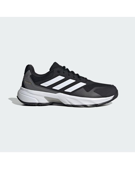 Adidas Blue Courtjam Control 3 Clay Tennis Shoes for men