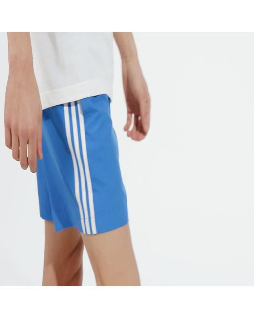 Adidas Blue Originals Adicolor 3-stripes Swim Shorts for men
