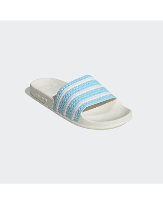 Adidas Blue Adilette Slides for men