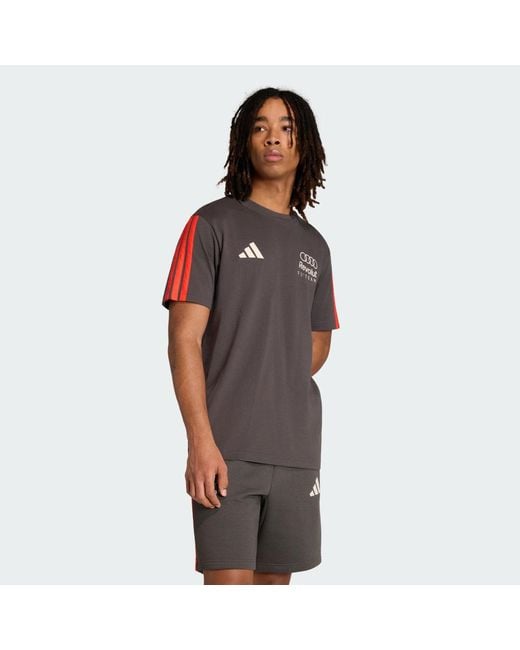 Adidas Brown Motorsport Audi Revolut F1 Team Dna Short Sleeve Tee Ke6096 for men
