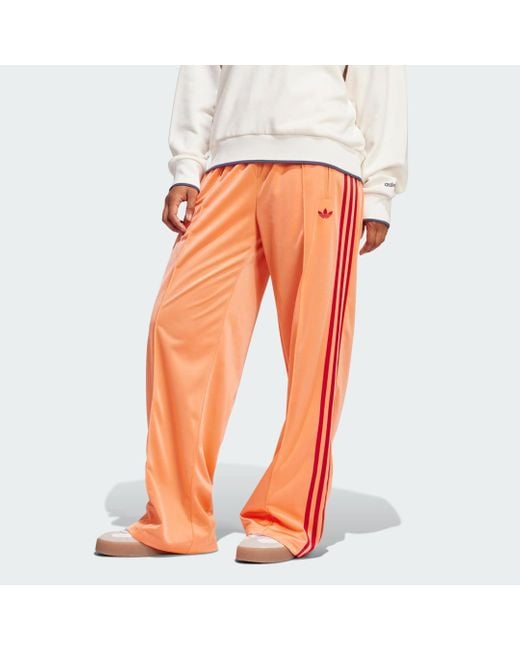 Adidas Orange Adicolor Classic Firebird Loose Track Pants