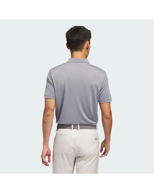 Polo Adi Performance Adidas de hombre de color Gray
