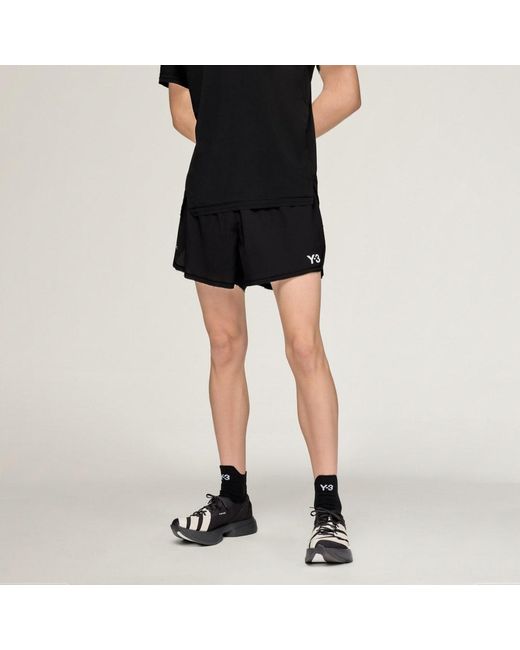 Adidas Black Y-3 Running Shorts for men