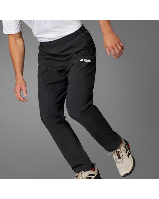 Adidas Black Multi Essentials Stretch Joggers for men