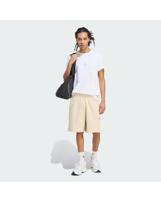 Adidas White Kit Small Logo T-Shirt for men
