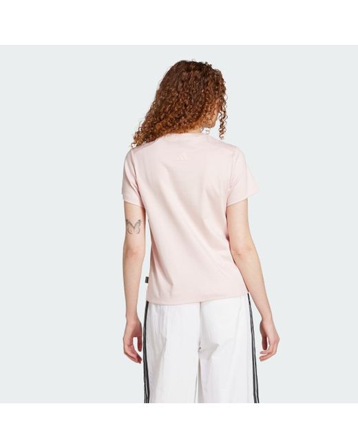 T-Shirt Con Patch Di Gatti di Adidas in White