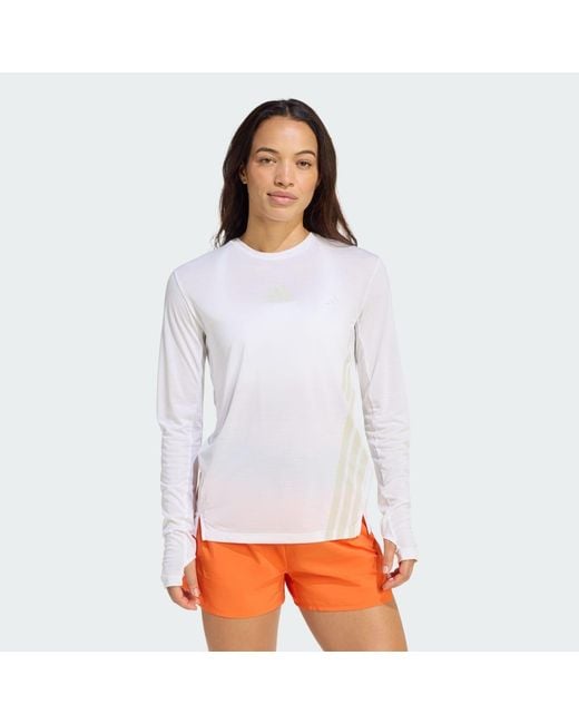 Adidas White Terrex Xperior Climacool+ Long Sleeve T-Shirt