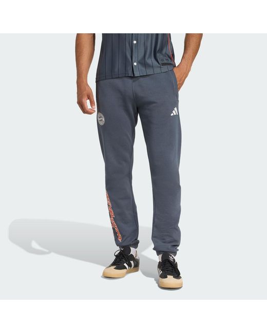 Adidas Blue Fc Bayern Us Pack Tracksuit Bottoms for men