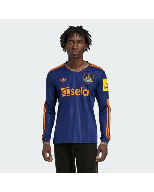 Adidas Blue Newcastle United Fc 25/26 Long Sleeve Third Jersey for men