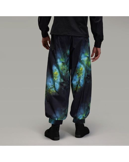 Adidas Blue Y-3 Aop Ripstop Tracksuit Bottoms for men