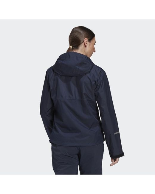 Adidas Blue Terrex Multi Rain.rdy 2-layer Rain Jacket