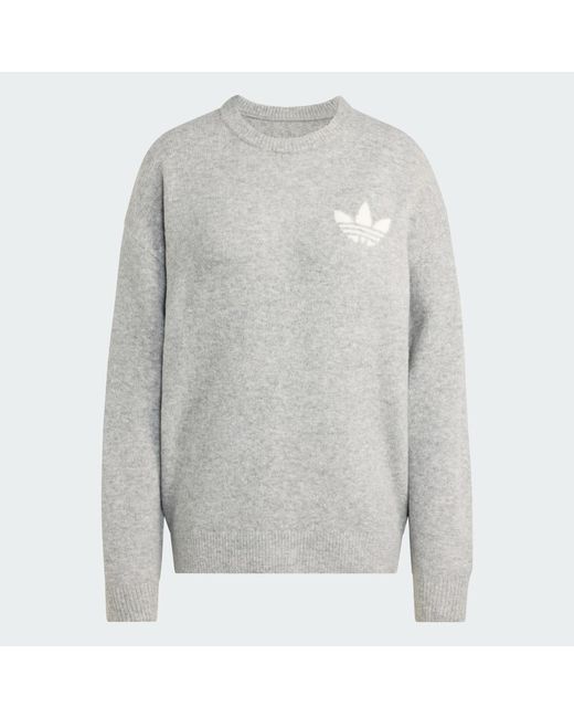 Adidas Gray Originals Athletic Dept Knitted Sweatshirt