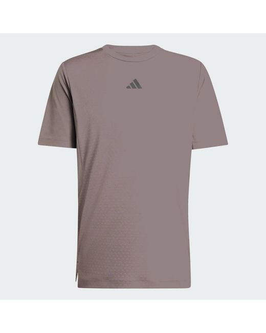Adidas Gray Gym & Training D4T Primelift 3 Stripes T-Shirt Ke9936 for men