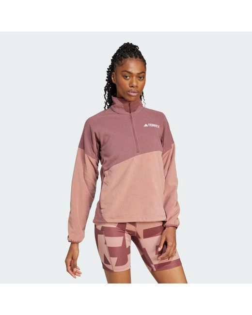 Anorak Terrex Multi Climawarm Fleece Adidas de color Pink