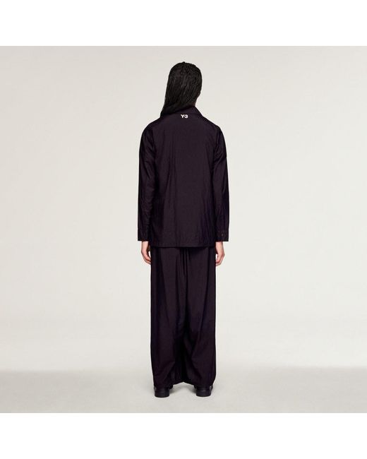 Adidas Black Y-3 Raw Edge 3 Stripes Shirt