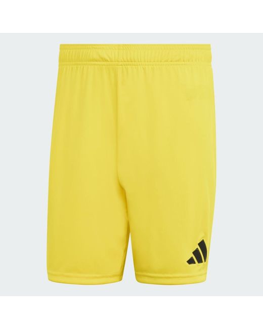 Adidas Yellow Entrada26 Shorts for men